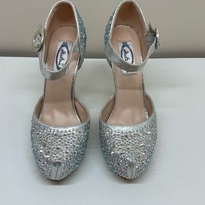 Champagne Rhinestone High Heels